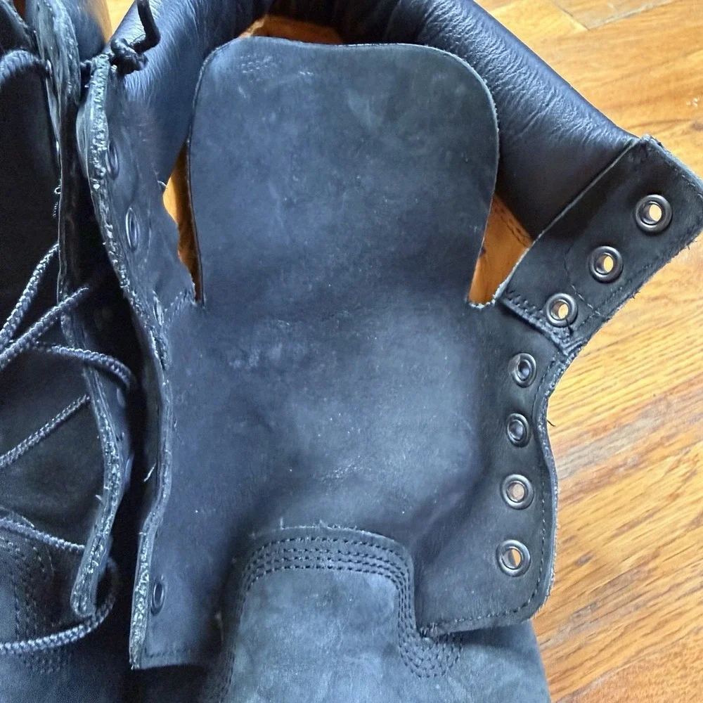 Timberland Boots Mens Sz 15 M 10073 Black Leather Primaloft 400 Gram Water Proof